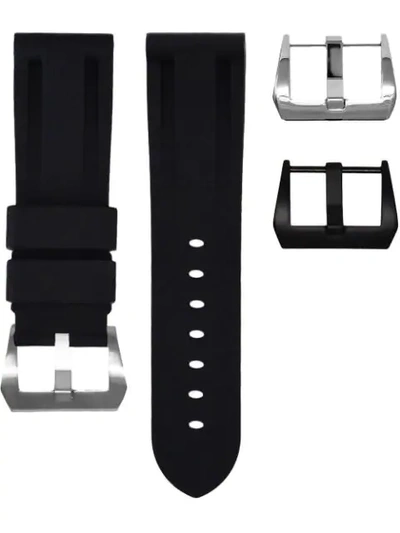 Horus Watch Straps 24mm Pin-buckle Watch Strap In Black