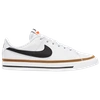 Nike Kids' Big Boys Court Legacy Casual Sneakers From Finish Line In White/black/desert Ochre