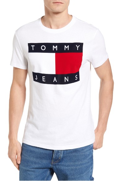 Tommy Hilfiger '90s Flat T-shirt In Classic White | ModeSens