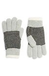 Trouve Two-tone Gloves In Grey Combo