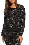 Chaser Shirred Sleeve Sweatshirt In Mystical Star Print