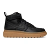 Nike Black Air Force 1 Gtx Boot High-top Sneakers In 001 Black/b