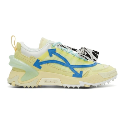 Off-white Men's Odsy-2000 Arrow Sculpted-sole Sneakers In Beige Blue