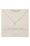 Nashelle Initial Charm Necklace In Silver K