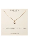 Nashelle Initial Charm Necklace In Gold G