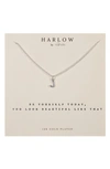 Nashelle Initial Charm Necklace In Silver J