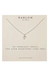 Nashelle Initial Charm Necklace In Silver F