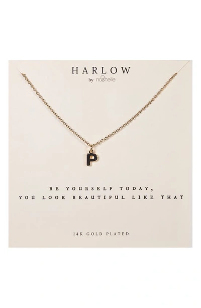 Nashelle Initial Charm Necklace In Gold P