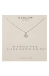 Nashelle Initial Charm Necklace In Silver M