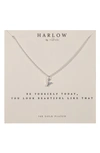 Nashelle Initial Charm Necklace In Silver Y