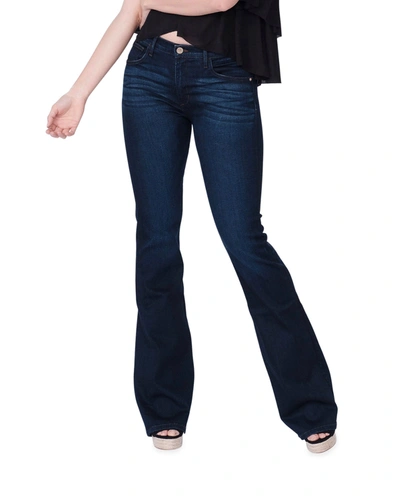 Midheaven Denim Valentina Mid-rise Flare Jeans In Blue