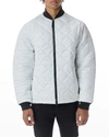The Very Warm Men's Light Quilted Puffer Jacket In White