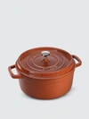 Staub - Verified Partner Staub 2.75-qt Round Cocotte In Burnt Orange