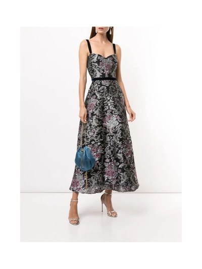 Marchesa Notte Sleeveless Fils Coupe Cocktail In Blue