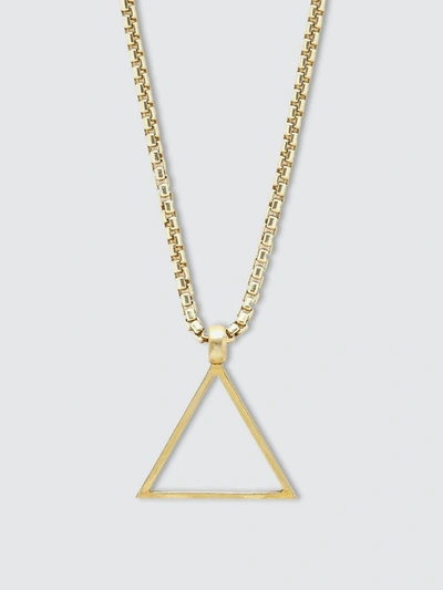 Degs & Sal Gold Triangle Necklace