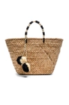 Kayu Mini St. Tropez Tote In Beige
