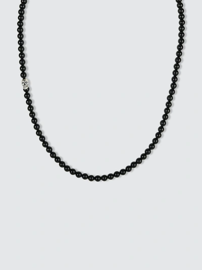Degs & Sal Sterling Silver Black Onyx Beaded Necklace