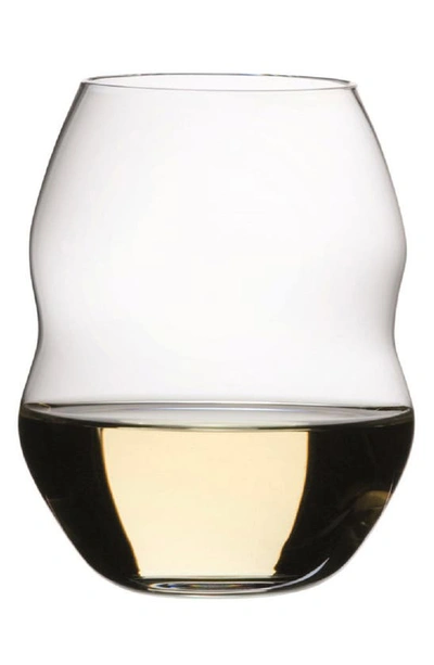 Riedel Swirl Set Of 2 White Wine Tumblers In Clear