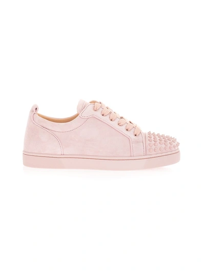 Christian Louboutin Men's Pink Leather Sneakers