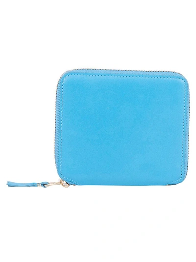 Comme Des Garçons Men's Light Blue Leather Wallet