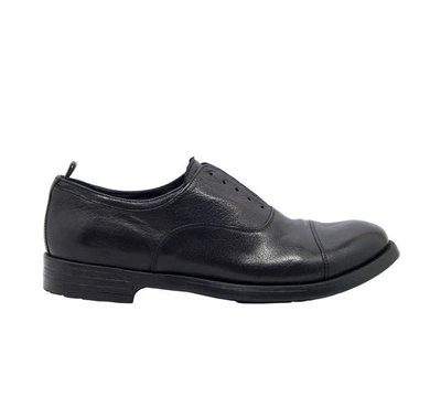 Officine Creative Men's Hive04black Black Leather Lace-up Shoes