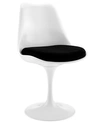 Modway Lippa Dining Fabric Side Chair In Black