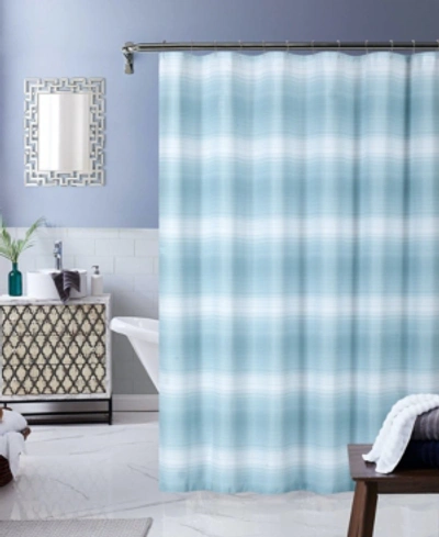 Dainty Home Mirage Ombre Shower Curtain, 70" W X 72" L Bedding In Blue