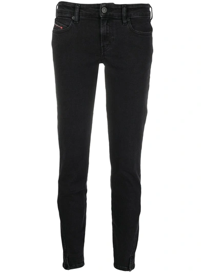 Diesel D-ollies Slim-fit Jeans In 黑色