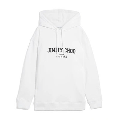 Jimmy Choo Jc College-hoodie In S101 White/black