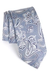 Brioni Woven Paisley Silk Tie In Blue