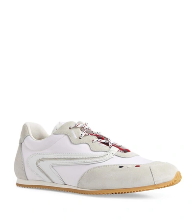 Moncler Men's 1952 Nylon & Suede Trainer Sneakers In White
