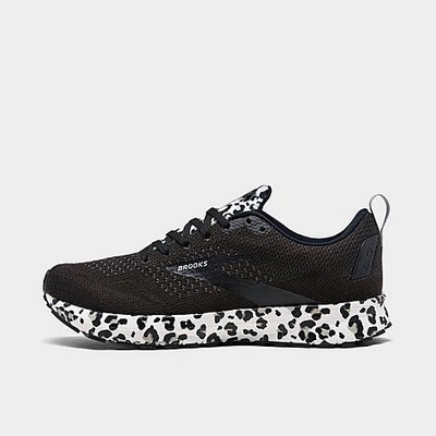 Brooks Women's Revel 4 Snow Leopard Running Sneakers From Finish Line In Snow Leopard/black/white