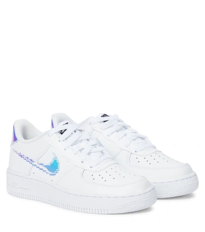 Nike Kids' Air Force 1 Lv8 Leather Sneakers In White