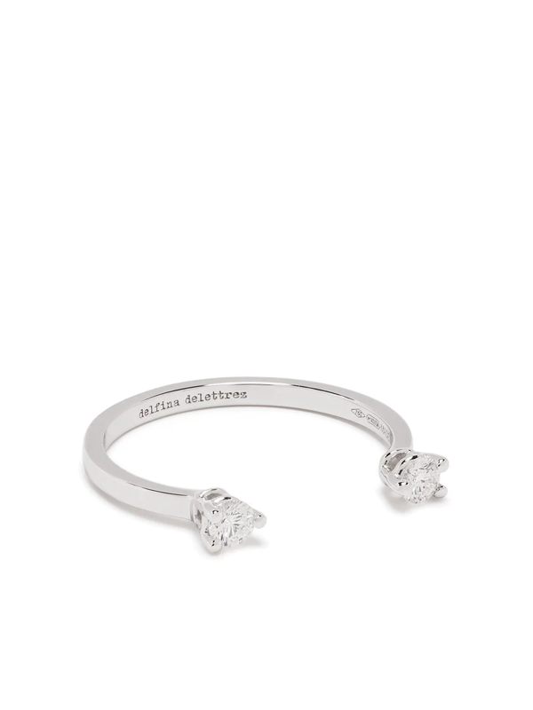 Delfina Delettrez double bubble earring - White