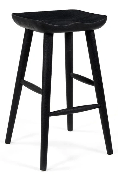 Blackhouse Sven Counter Stool In Sandblasted Black