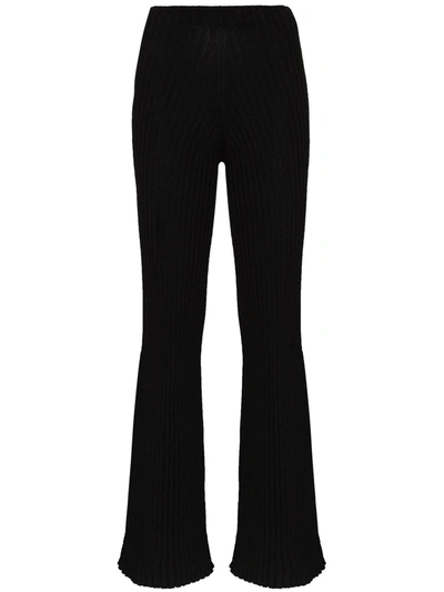 Baserange Macau High-waist Track Trousers In Black