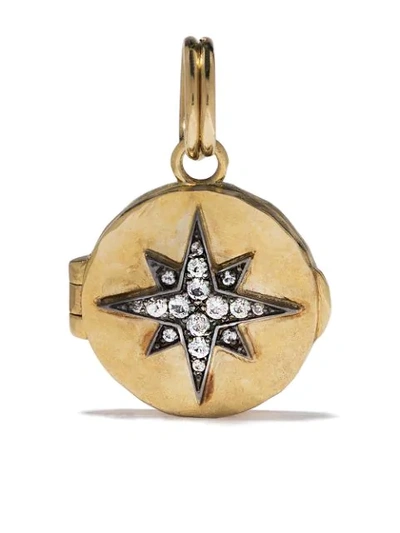 Feidt Paris 9kt Yellow Gold Sapphire Star Medallion