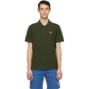 Kenzo Tiger Crest Slim Fit Polo Shirt In Green