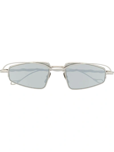 Kuboraum Oval Frames Sunglasses In Silver