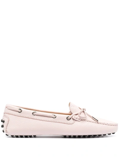Tod's Classic Slide-in Driving Shoes In Light Pink