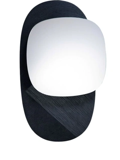 Zanat Eclipse Wall Mirror (42cm) In Black