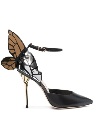 Sophia Webster Faw Butterfly Sandals In Black