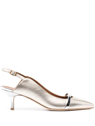 Malone Souliers Marion Slingback Pumps In Gold