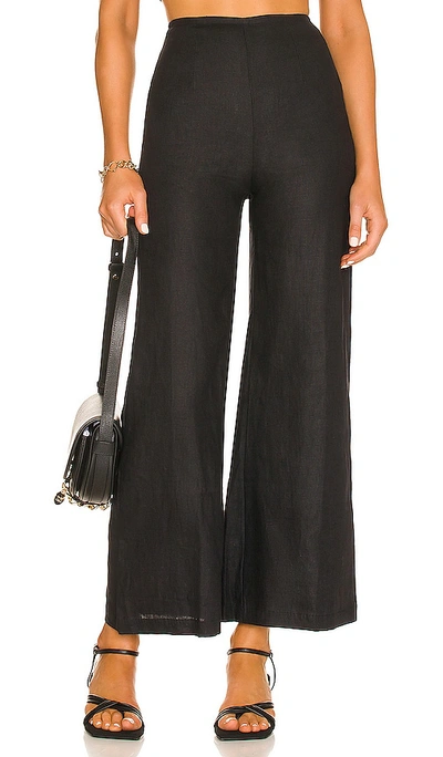 Faithfull The Brand Women's Lario Cropped Cotton Poplin Pants In Black