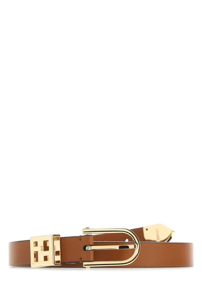 Fendi Ff Loop Buckle Belt In Brown