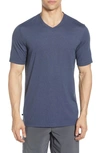 Travismathew Travis Mathew Potholder V-neck T-shirt In True Navy/ Black