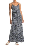 All In Favor Knit Maxi Dress In Palm Print