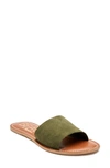 Beach By Matisse Coconuts By Matisse Cabana Slide Sandal In Olive Suede