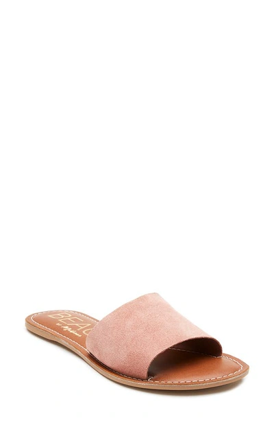Beach By Matisse Coconuts By Matisse Cabana Slide Sandal In Rose Suede