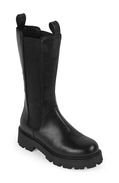Vagabond Shoemakers Cosmo 2.0 High Chelsea Boot In Black Leather